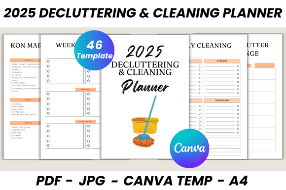 Download 2025 Decluttering &amp; Cleaning Planner - Decluttering Collection