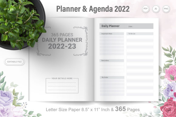 Download 2021-2022 Agenda Planner Template | KDP - Agenda Collection