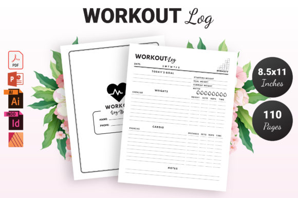 Download Workout Log Book - KDP Interior - Log book Collection