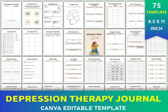 Download Editable Depression Therapy Journal - Depression therapy journal Collection